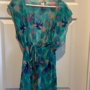 OP Vibrant Sheer Beach Cover-Up